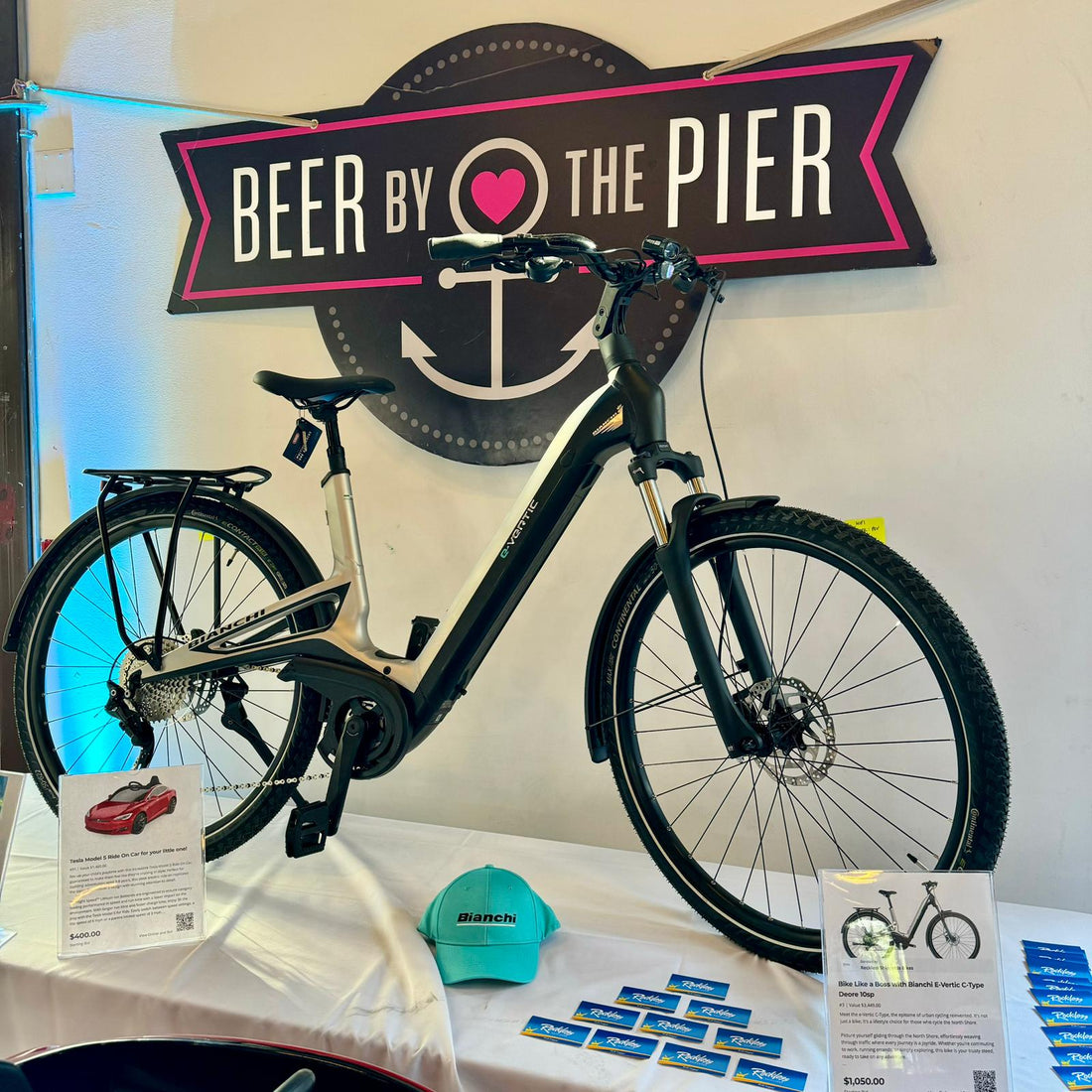 Beer by the Pier: Silent Auction - Bianchi E-Vertic C-Type Deore 10sp