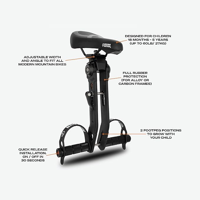 Shotgun MTB Seat for kids on frame