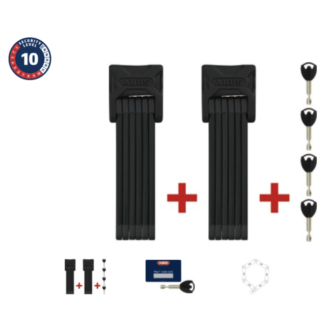 ABUS Bordo Granit XPlus 6000K Folding Lock, Key 90cm – Twinset