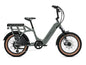 Troxus Lynx 2-Up Grey electric utility bike with passenger seat, heavy-duty rear rack and 750W motor