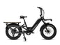Troxus Lynx Cargo Gloss Charcoal cargo electric bike with front and rear racks