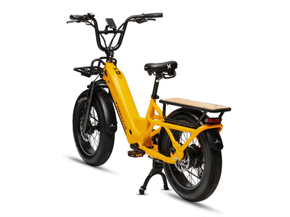 Troxus Lynx Cargo Gloss Mango utility electric bike with rear cargo rack