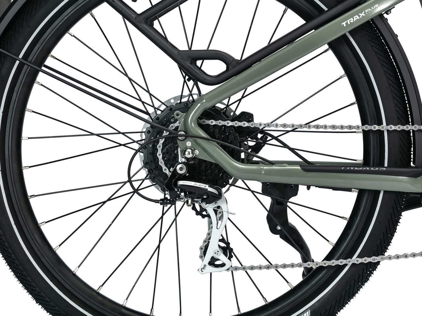 Troxus Trax Plus 500/15 Shimano 8-Speed Drivetrain and Rear Derailleur