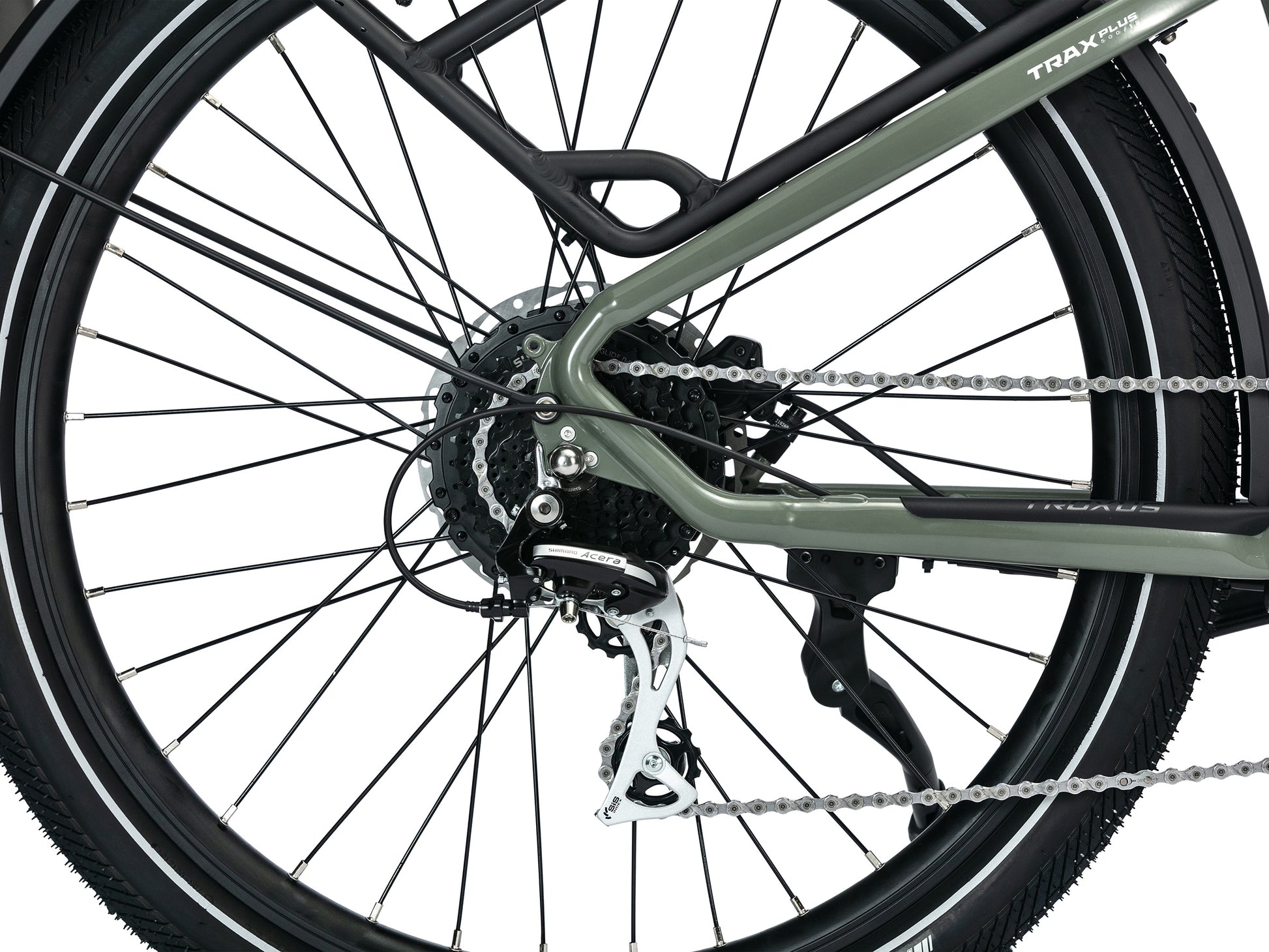 Troxus Trax Plus 500/15 Shimano 8-Speed Drivetrain and Rear Derailleur