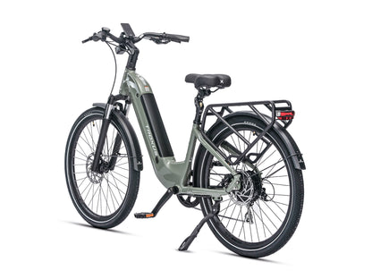 Troxus Trax Plus 500/15 Deep Moss Electric Bike with Integrated Rear Rack and 750W Ananda Motor