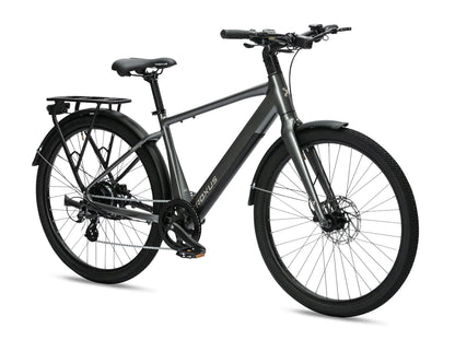 Troxus Trax Sport Natural Slate electric bike available in North Vancouver BC front angle view